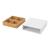 Organizator birou, en.casa, Vierema, 9 x 30 x 31 cm, pal, alb, efect bambus, cu 1 sertar, 10 kg HausGarden Leisure