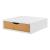Organizator birou, en.casa, Vierema, 9 x 30 x 31 cm, pal, alb, efect bambus, cu 1 sertar, 10 kg HausGarden Leisure
