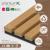 Set 4 panouri perete Vang 2,88 m² stejar nuanta inchisa [NEU.HOLZ] HausGarden Leisure