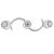 Candelabru cu cristale, design cromat GartenMobel Dekor