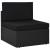 Set mobilier de grădină, 4 piese, negru, poliratan GartenMobel Dekor