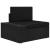 Set mobilier de grădină, 4 piese, negru, poliratan GartenMobel Dekor