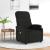 Fotoliu de masaj electric rabatabil, negru, textil GartenMobel Dekor