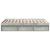 Cadru de pat dublu, gri beton, 135x190 cm GartenMobel Dekor