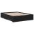 Cadru de pat cu sertare, negru, 135x190 cm, lemn prelucrat GartenMobel Dekor