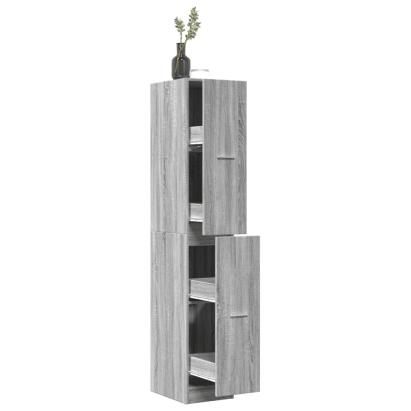 Dulap de farmacie, sonoma gri, 30x41x174,5 cm, lemn prelucrat GartenMobel Dekor