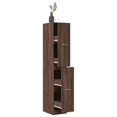 Dulap de farmacie, stejar maro, 30x41x174,5 cm, lemn prelucrat GartenMobel Dekor