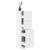 Dulap de farmacie, alb, 40x41x144,5 cm, lemn prelucrat GartenMobel Dekor