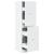 Dulap de farmacie, alb, 40x41x144,5 cm, lemn prelucrat GartenMobel Dekor