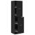 Dulap de farmacie, negru, 40x41x174,5 cm, lemn prelucrat GartenMobel Dekor