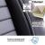 Set Huse Scaune Auto Panda Londra, cu fermoare pentru bancheta rabatabila, gri deschis negru, 11 piese Automobile ProTravel