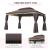 Pavilion/foisor pentru gradina/terasa, cadru aluminiu, cu plasa pentru insecte, cafeniu, 3.90x2.90x2.80 m GartenVIP DiyLine