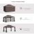 Pavilion/foisor pentru gradina/terasa, cadru aluminiu, cu plasa pentru insecte, cafeniu, 3.90x2.90x2.80 m GartenVIP DiyLine