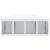 Pavilion/foisor pentru gradina/terasa, cadru metalic, cu plasa pentru insecte, alb si negru, 5.85x2.95x2.70 m GartenVIP DiyLine