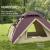 Cort camping, 2 persoane, impermeabil, cu ferestre, geanta, kaki si visiniu, 206x185x120 cm GartenVIP DiyLine