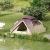 Cort camping, 2 persoane, impermeabil, cu ferestre, geanta, kaki si visiniu, 206x185x120 cm GartenVIP DiyLine