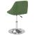 Scaune de sufragerie pivotante 6 buc, verde închis, catifea GartenMobel Dekor