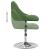 Scaune de sufragerie pivotante 6 buc, verde închis, catifea GartenMobel Dekor
