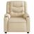 Fotoliu rabatabil electric, crem, material textil GartenMobel Dekor