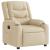Fotoliu rabatabil electric, crem, material textil GartenMobel Dekor
