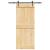 Ușă glisantă cu set de feronerie 85x210 cm, lemn masiv de pin GartenMobel Dekor