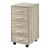 Dulap birou ABCS-1807 cu rotile si 5 sertare culoarea stejarului [en.casa] HausGarden Leisure