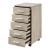 Dulap birou ABCS-1807 cu rotile si 5 sertare culoarea stejarului [en.casa] HausGarden Leisure