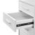 Dulap birou ABCS-1807 cu rotile si 5 sertare alb [en.casa] HausGarden Leisure