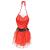 Costum Craciunita, 64 x 50 cm, EUR 36-42, 100% poliester, alb/rosu HausGarden Leisure