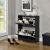 Pantofar Sykkylven 81x63x24 cm negru [en.casa] HausGarden Leisure