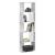 Raft carti Aneby W alb montabil pe perete [en.casa] HausGarden Leisure