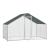 Cotet de exterior Bird 3 x 2 x 2 m otel/polietilena argintiu/verde inchis [pro.tec] HausGarden Leisure
