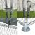 Cotet de exterior Bird 3 x 2 x 2 m otel/polietilena argintiu/verde inchis [pro.tec] HausGarden Leisure