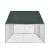 Cotet de exterior Bird 3 x 2 x 2 m otel/polietilena argintiu/verde inchis [pro.tec] HausGarden Leisure