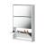 [en.casa] Pantofar Toni, 102,5 x 63 x 17cm, PAL melaminat/oglinda, alb cu 3 compartimente depozitare, 9 perechi pantofi HausGarden Leisure