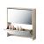 [en.casa] Pantofar Toni, 67 x 63 x 17 cm, PAL melaminat/ oglinda, Sonoma stejar, cu 2 compartimente depozitare, 6 perechi pantofi HausGarden Leisure