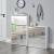 [en.casa] Pantofar Toni, 67 x 63 x 17 cm, PAL melaminat/ oglinda, alb cu 2 compartimente depozitare, 6 perechi pantofi HausGarden Leisure