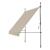 Copertina retractabila Wave 150 x 120 x  220 - 309 cm bej [pro.tec] HausGarden Leisure