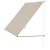 Copertina retractabila Litoral montabila pe perete 400 x 120 cm culoarea nisipului [pro.tec] HausGarden Leisure