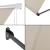 Copertina retractabila Litoral montabila pe perete 400 x 120 cm culoarea nisipului [pro.tec] HausGarden Leisure
