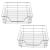 Set 2 bucati cos sarma telescopic ABIM-3 argintiu [en.casa] HausGarden Leisure