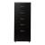 Dulap birou Kokar 69x28x41cm negru mobil cu 5 sertare [en.casa] HausGarden Leisure