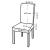 Huse pentru scaun W6 set 6 buc poliester/elastan alb [neu.haus] HausGarden Leisure