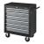 Dulap mobil scule cu 7 sertare negru [pro.tec] HausGarden Leisure