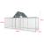Cotet pasari Arguin300 otel galvanizat  300 x 100 x 100 cm [pro.tec] HausGarden Leisure