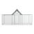 Cotet pasari Arguin300 otel galvanizat  300 x 100 x 100 cm [pro.tec] HausGarden Leisure