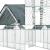Cotet pasari Arguin300 otel galvanizat  300 x 100 x 100 cm [pro.tec] HausGarden Leisure