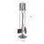 Set accesorii semineu Dovre 80 x 17,5 cm metal argintiu [en.casa] HausGarden Leisure