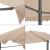 Copertina pavilion gradina Selenizza 400x300x260cm culoarea nisipului [pro.tec] HausGarden Leisure