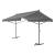 Copertina pavilion gradina Selenizza 500x300x260cm gri inchis [pro.tec] HausGarden Leisure